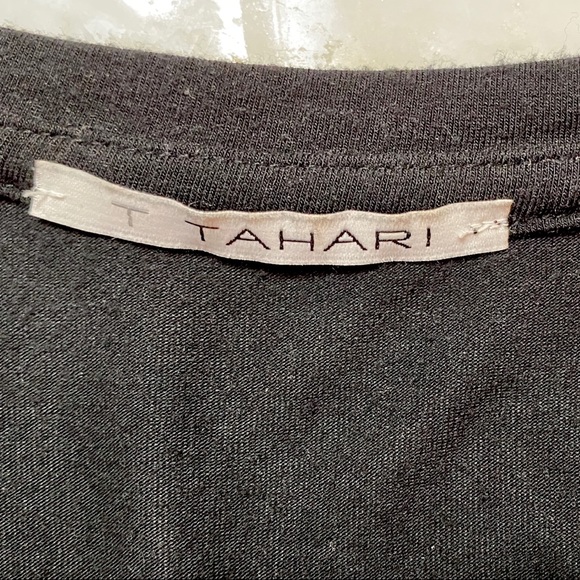 T Tahari Sheer Bottom Knit Top - Picture 5 of 5